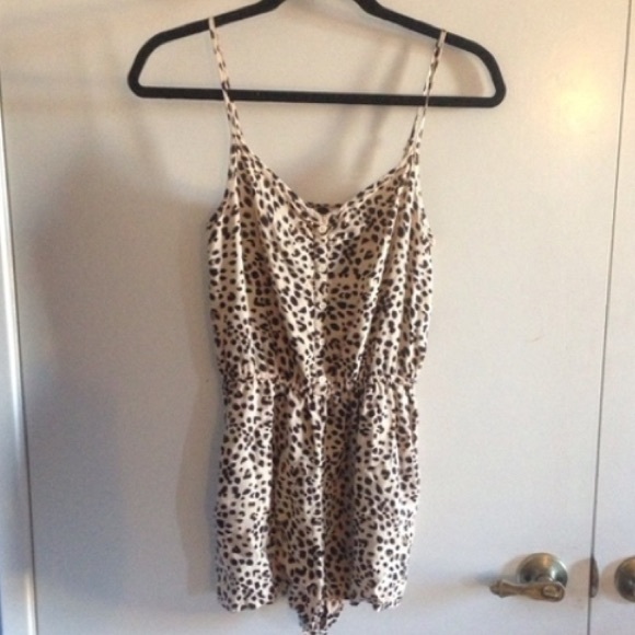 Leopard Print Romper
