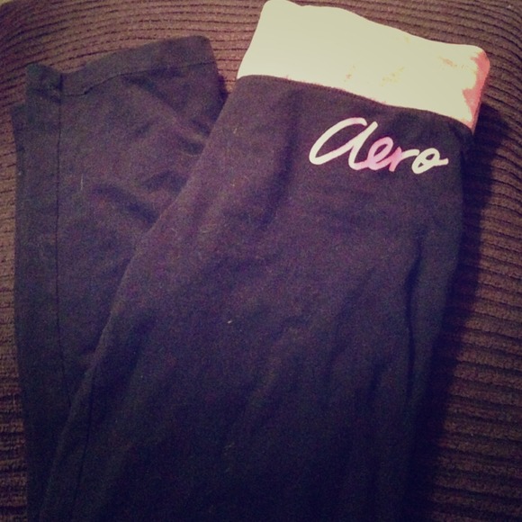 Pink&Black High Rise Aero Yoga Pants!