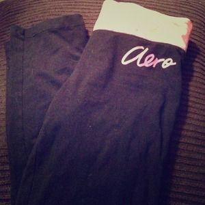 Pink&Black High Rise Aero Yoga Pants!