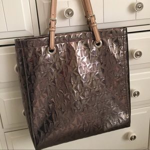 Michael Kors mirror metallic bag