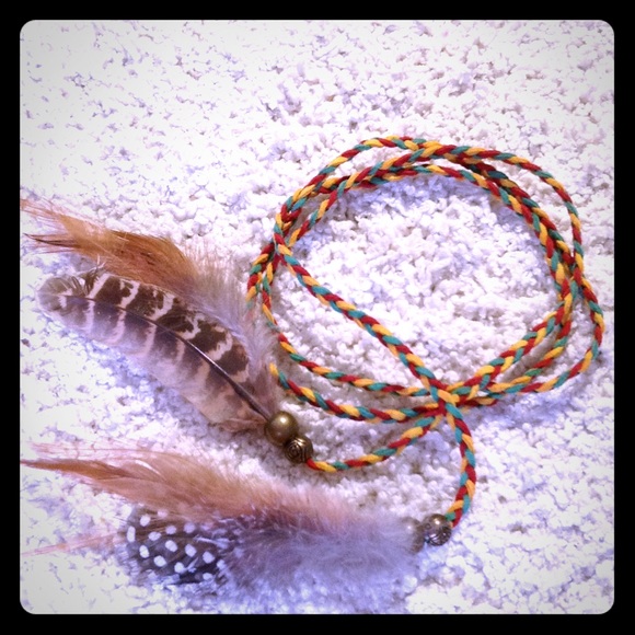 Accessories - Festival Tribal Feather Belt or Headband