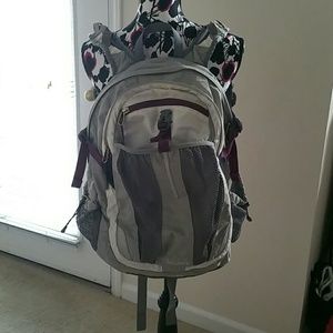 Gently loved purple north face back pack