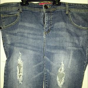 Torn capris