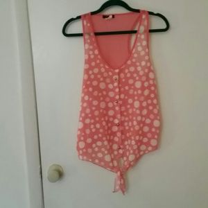 Lace pink top