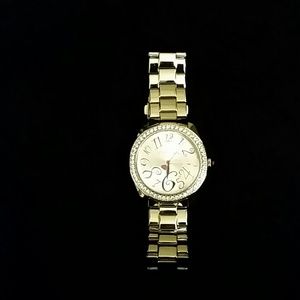 Betsey johnson rhinestone watch