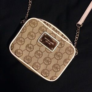 White MK Crossbody
