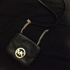 Black and Gold MK Cross Body