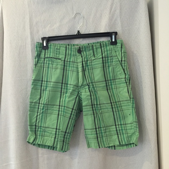 Green shorts men boys pants