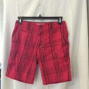 Shorts men boys pants black red