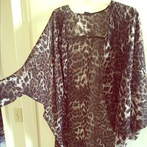 Leopard Urban Outfits Cover Up Jacket