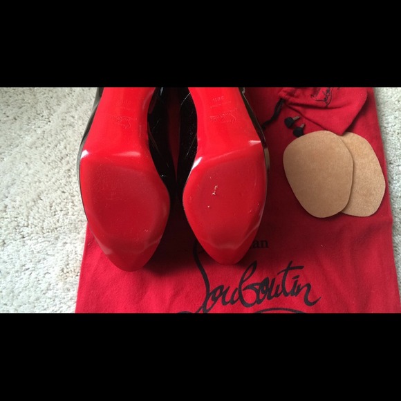 SOLD Christian Louboutin Black Patent Bianca 140 - Picture 2 of 4