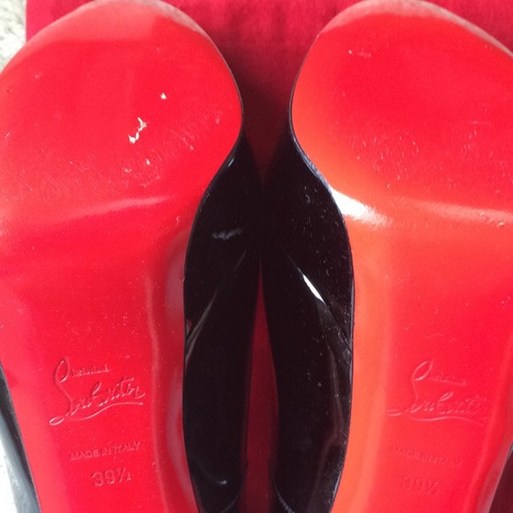 SOLD Christian Louboutin Black Patent Bianca 140 - Picture 3 of 4