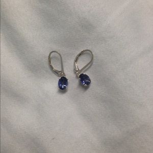 Tanzanite drop earrings