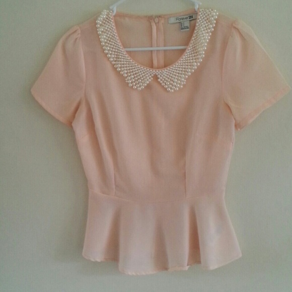 Peplum w/ pearls