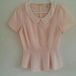 Peplum w/ pearls
