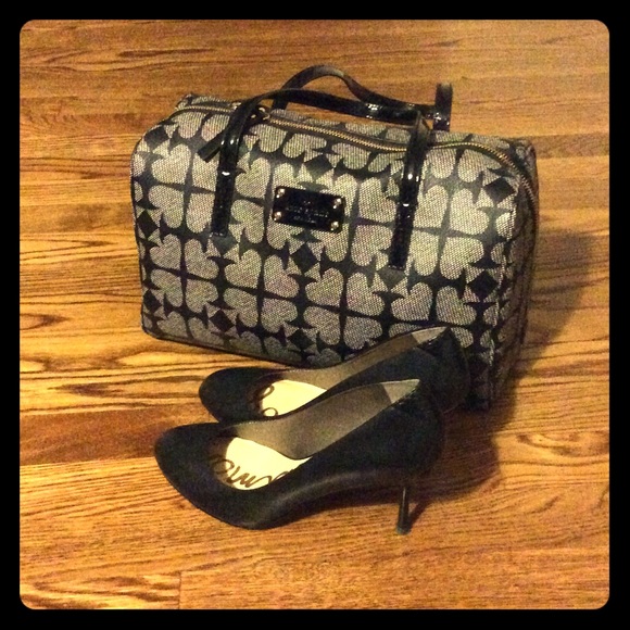 Kate Spade black and grey satchel