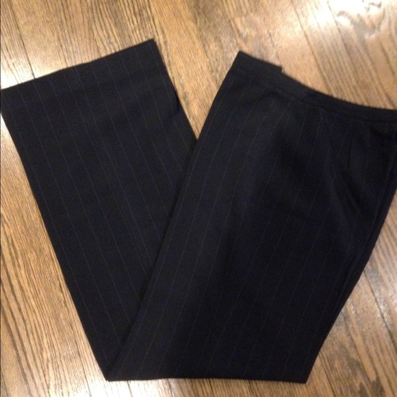 The Limited Black Pinstripe Dress Slacks