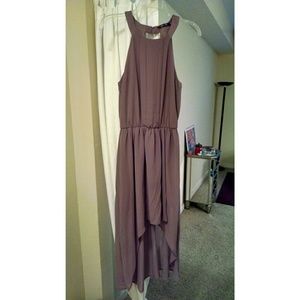 Brown High Low Dress