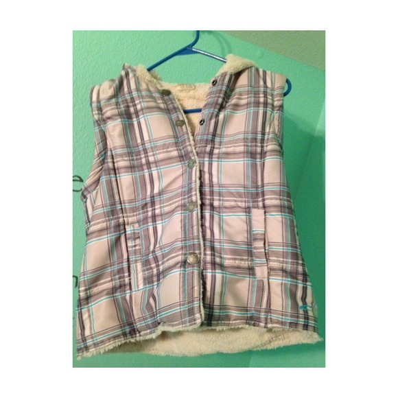SOLD Plaid jacket vest - Picture 3 of 4