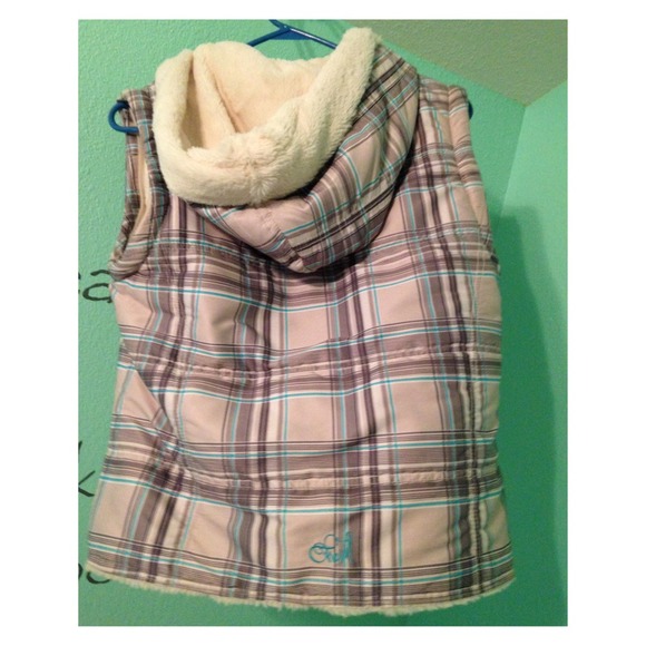 SOLD Plaid jacket vest - Picture 4 of 4