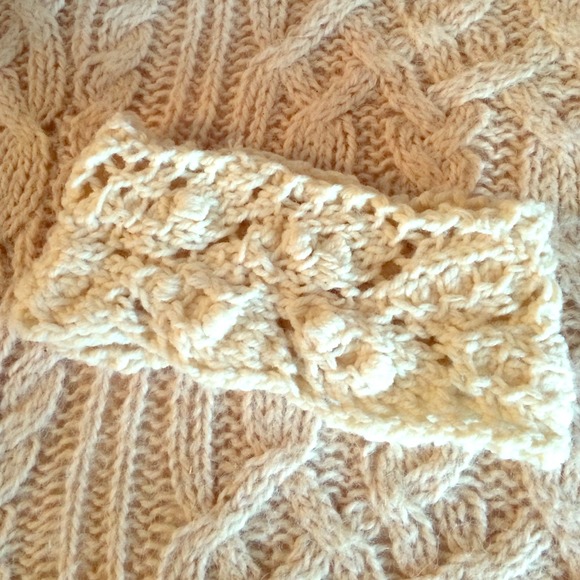 Headband hand knit