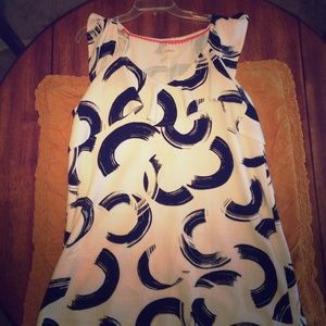 Anthropologie black and white dress