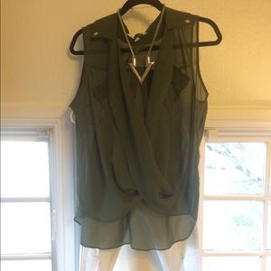 Flow olive green tank