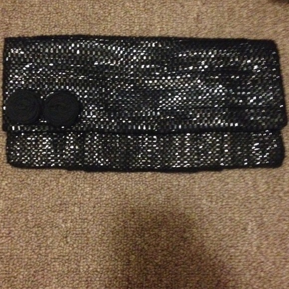 Black Cassette Tape clutch and earrings bundle