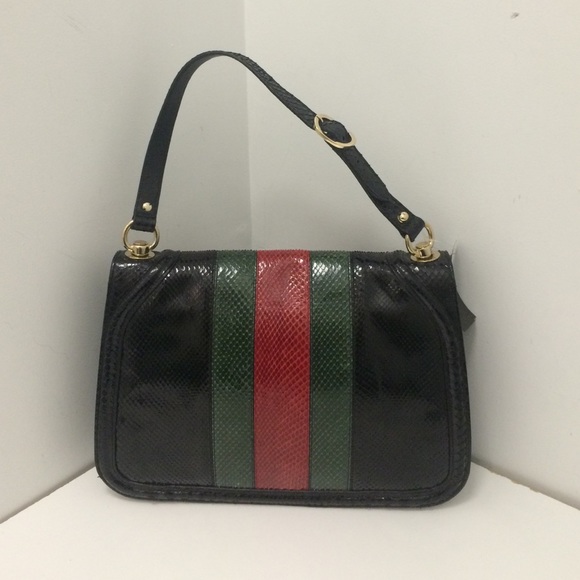 ULTRA RARE Gucci Python Flap Bag - Picture 2 of 4