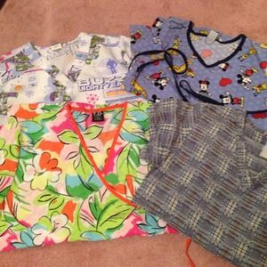 Bundle of scrub tops