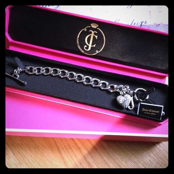 New Juicy Couture Silver Rhinestone Bracelet
