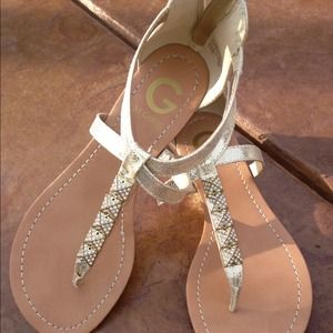 G by Guess Gold Sandal