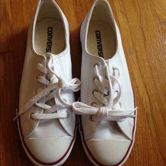 White Leather Converse