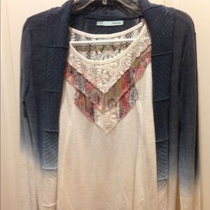 Cardigan and tank top set