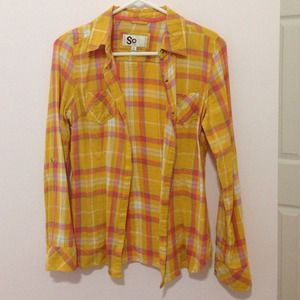 Orange/pink flannel from Kohl's