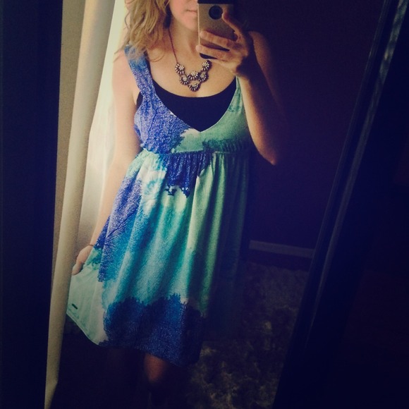 Coral reef roxy dress