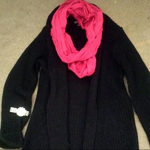 Black cozy cardigan