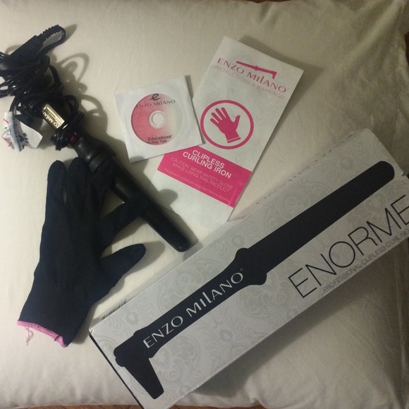 Enzo Milano 31/25MM clipless curling iron