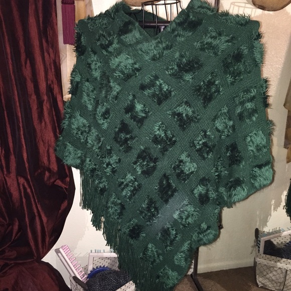 Hunter Green Poncho