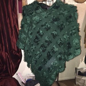 Hunter Green Poncho