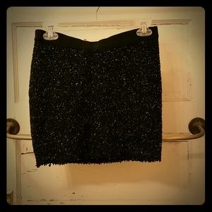 Knit mini skirt
