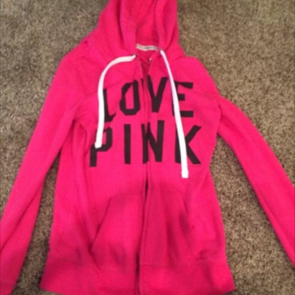 VS pink Hoodie Zip up