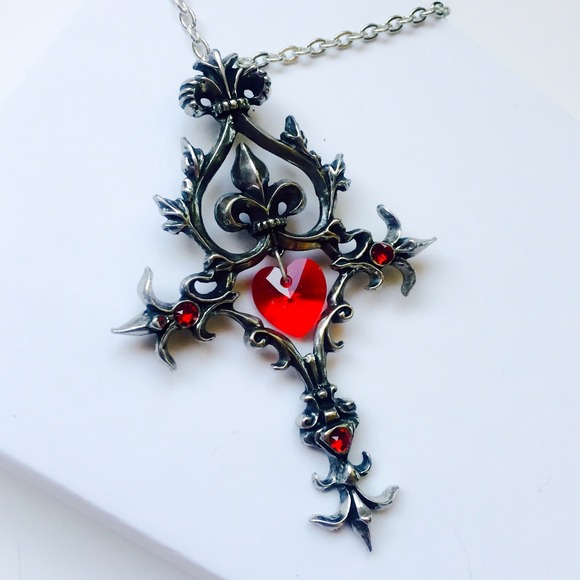 Alchemy Jewelry - Floor-Model. Fleurs-de-lys - Passion Cross Pendant