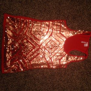 Sequence orange tank top!