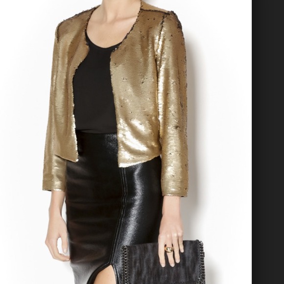🔥Gold sequin blazer