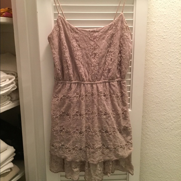 ❌SOLD❌ Urban Outfitters Beige Lace/Crotchet Dress