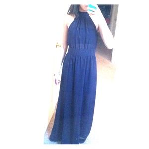Gorgeous blue chiffon maxi dress!