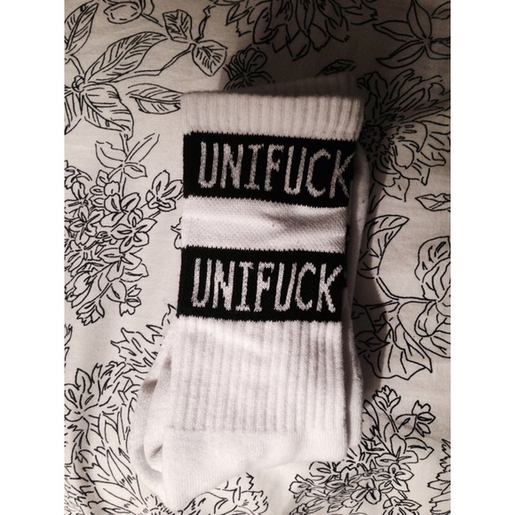unifuck white socks 💕