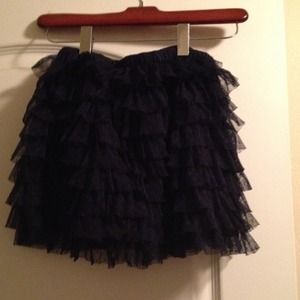 Short dark blue skirt