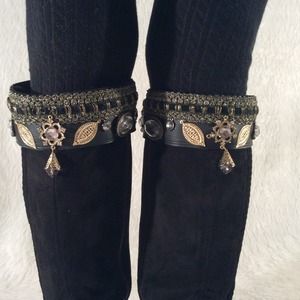 Handcrafted Jeweled Boot Cuffs
